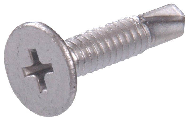 Hillman The Hillman Group 47304 10-24-Inch x 1-1/2-Inch Wafer Head Phillips Self Drilling Screw, 1-Pound, Silver - Image 2